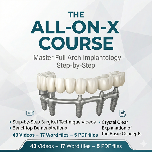 The All-on-X Course: Full Arch Implants + Implant Ninja Handbook 2nd Edition (Bonus)